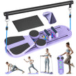 6-in-1 Pilates Board Set with Counter, Multifunctional Home Workout Kit with Accurate Rep Tracking, Portable & Foldable Body Toning Equipment