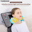 YUNSHAW Full Body Massager Mat with Heat & Movable Shiatsu Neck Back Massager Pillow, Lumbar Traction & Relax,9 Vibration Motors & Back Heating Pad,Full Body Massager for Neck Back Waist Hip Leg, Massage Gift For Mom/Dad/Wome