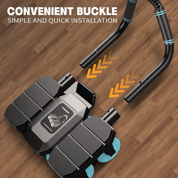 6-Wheels Abdominal Wheel Roller With 8 Elbow Supports And Automatic Rebound,