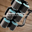 6-Wheels Abdominal Wheel Roller With 8 Elbow Supports And Automatic Rebound,