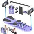 6-in-1 Pilates Board Set with Counter, Multifunctional Home Workout Kit with Accurate Rep Tracking, Portable & Foldable Body Toning Equipment