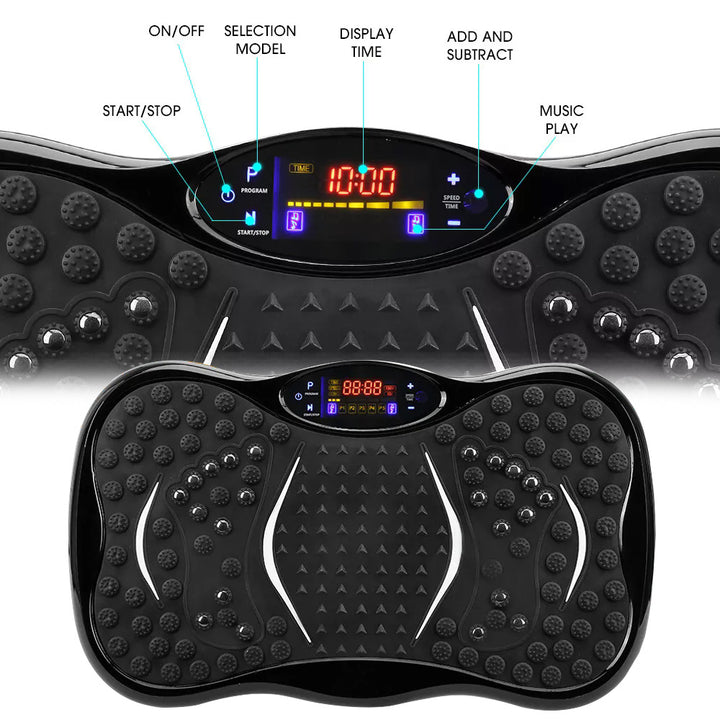 Power Vibration Plate Exercise Machine – 99 Levels & 10 Modes, Bluetooth, Remote ControlHome Fitness & Weight Loss Equipment | Full-Body Workout, Fat Burning & Muscle Toning