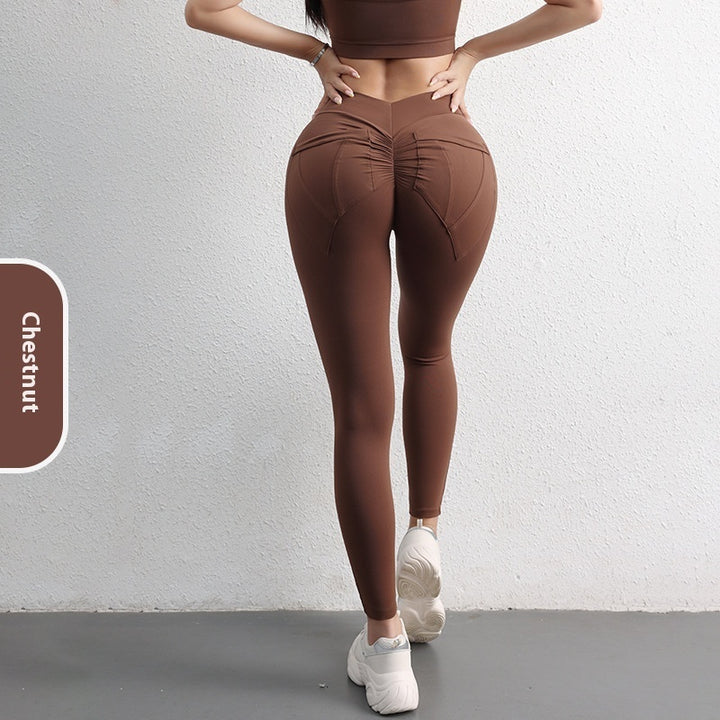High Waist Hip Lift Yoga Pants With Pockets Women's Sports Fitness Trousers Leggings