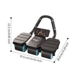 6-Wheels Abdominal Wheel Roller With 8 Elbow Supports And Automatic Rebound,