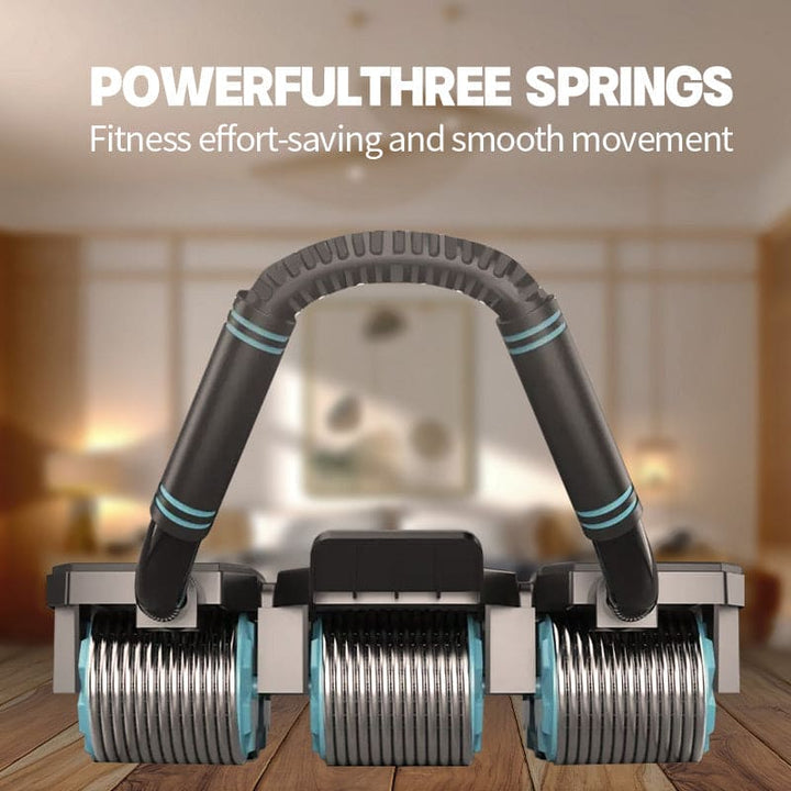 6-Wheels Abdominal Wheel Roller With 8 Elbow Supports And Automatic Rebound,