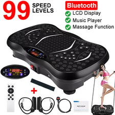 Power Vibration Plate Exercise Machine – 99 Levels & 10 Modes, Bluetooth, Remote ControlHome Fitness & Weight Loss Equipment | Full-Body Workout, Fat Burning & Muscle Toning