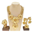 New Luxury Cuban Chain Necklace Gold  Pendant