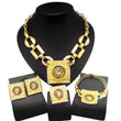 Nameplate Square Jewelry Set