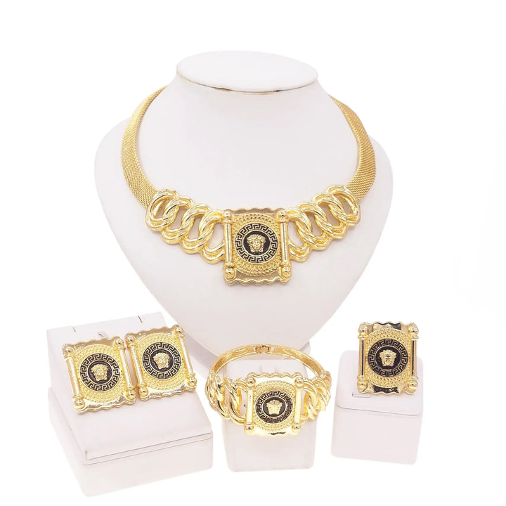 Nameplate Square Jewelry Set