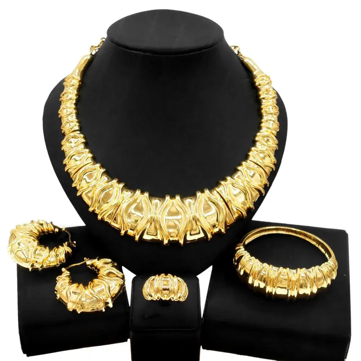 Jewelry Set Exquisite Italy Gold Plated