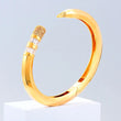 Trendy Cubic Zircon Crystal  Pencil cuff Bangle