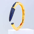 Trendy Cubic Zircon Crystal  Pencil cuff Bangle