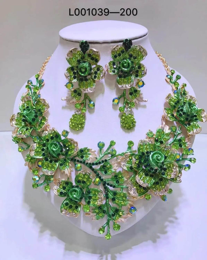 Elegant Flowers Bridal Jewelry Sets