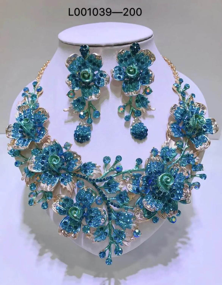 Elegant Flowers Bridal Jewelry Sets