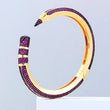 Trendy Cubic Zircon Crystal  Pencil cuff Bangle