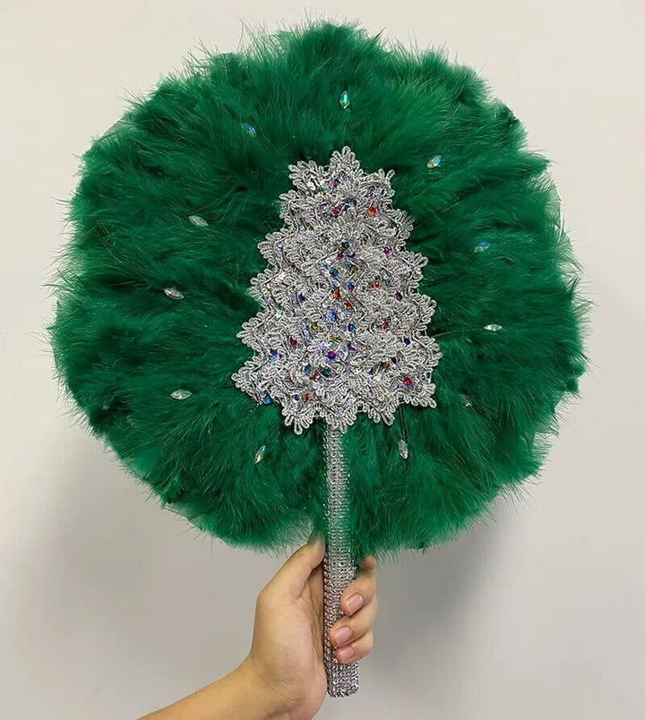 Luxurious Handmade Feather Hand Fan