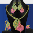 Noble Luxury 4PCS Bright colours lily flower jewellery