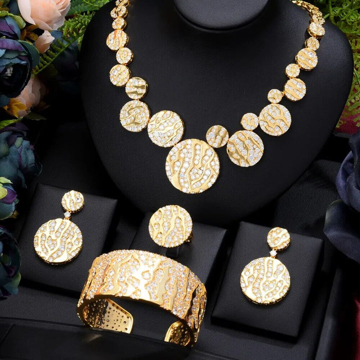 Luxury 4PCSs Cubic Zirconia jewelry Sets