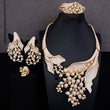 Luxury MAXI SIZE GRAPE 4PCS Nigerian Zircon  Jewelry Set