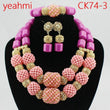 African Beads Jewelry Sets Nigerian Wedding