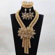 African Crystal  Beads Statement Bib Jewelry Sets