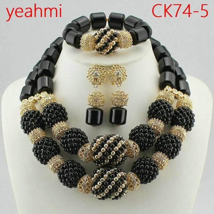 African Beads Jewelry Sets Nigerian Wedding