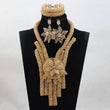 African Crystal  Beads Statement Bib Jewelry Sets