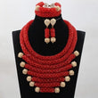 African Crystal  Beads Statement Bib Jewelry Sets