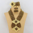 Jewelry Set Orange Nigerian Wedding beads