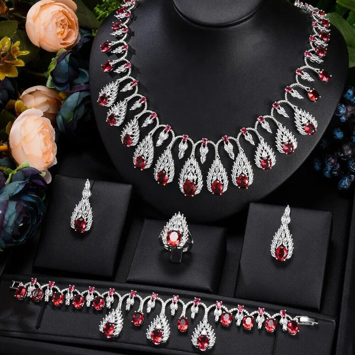 Luxury Bridal Wedding Gorgeous Sparkling Jewelry Set