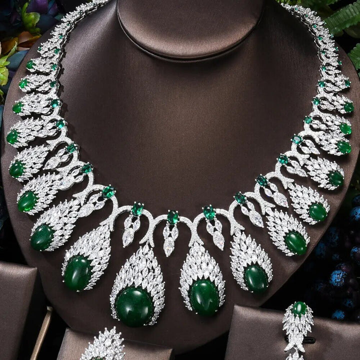 Luxury Bridal Wedding Gorgeous Sparkling Jewelry Set