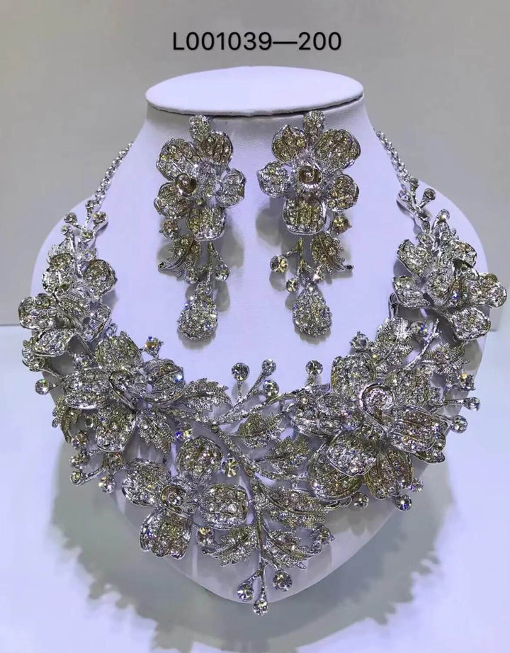 Elegant Flowers Bridal Jewelry Sets