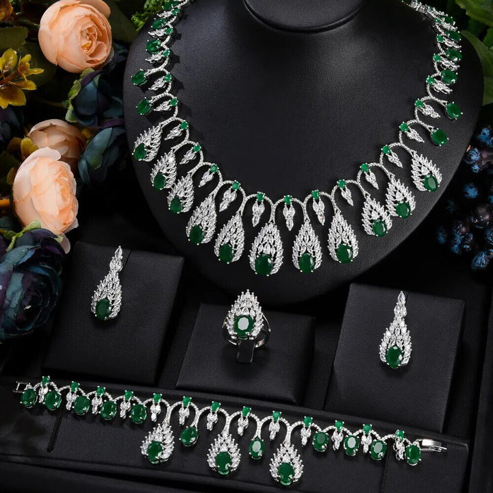 Luxury Bridal Wedding Gorgeous Sparkling Jewelry Set