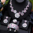 Luxury 4PCSs Cubic Zirconia jewelry Sets