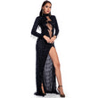 Sexy See through Maxi Club woman Autumn Summer sequin dress women party night glitter bodycon vintage long dress ladies dresses