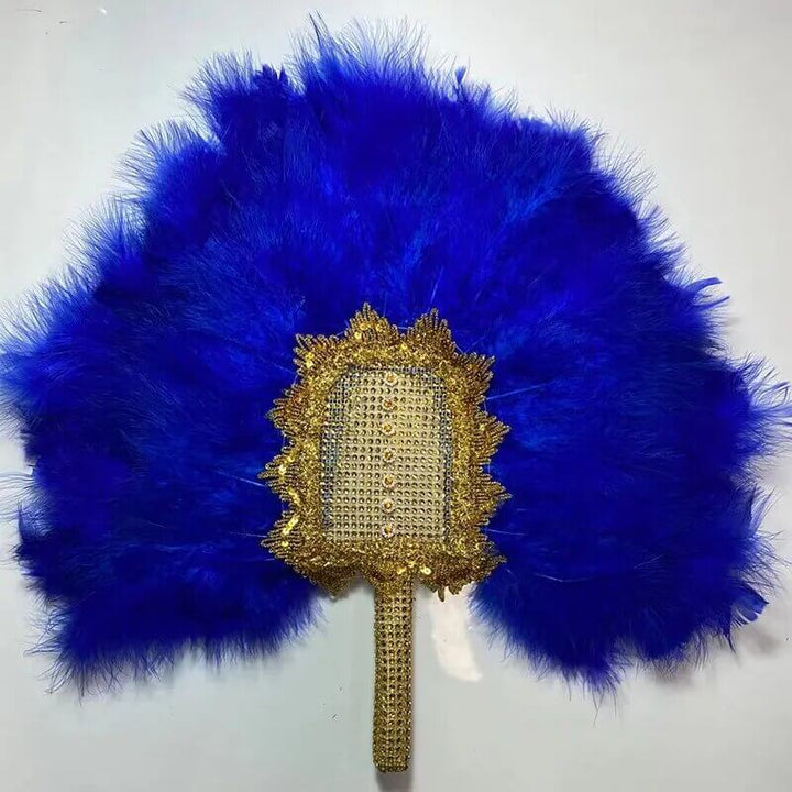 Luxurious Handmade Feather Hand Fan