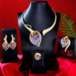 Full Micro Zircon Crystal  Luxury Jewelry Set