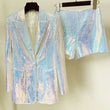 Blazer Shorts Suits Two Piece bling- bling Sequins Sets