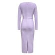 Bandages Sexy Hollow Out Bodycon Elegant Dresses