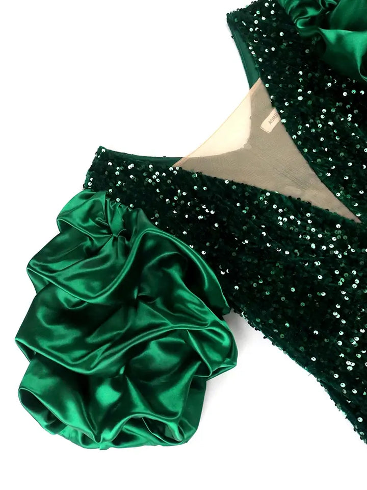 Shiny Sequin Dresses Velvet dress