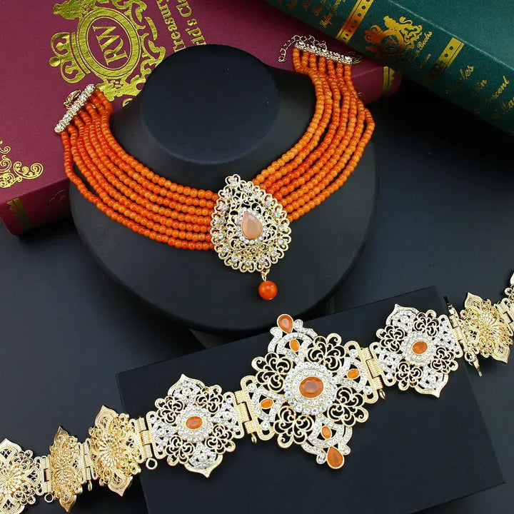 Sunspicems Morocco Bride Jewelry Sets