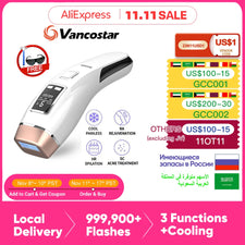 Newest 4in1 IPL Hair Removal Laser Epilator 999000 Flash Cooling LCD Acne Treatment Rejuvenation Device for Home Bikini Trimmer