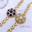 Italian 18K Gold Plated Blue Opal Jewelry Sets