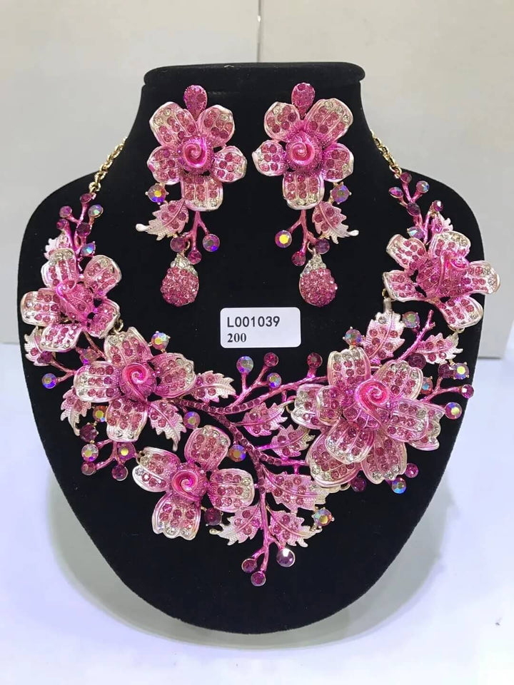 Elegant Flowers Bridal Jewelry Sets