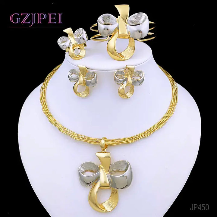 Dubai Gold Color Jewelry Sets Elegant