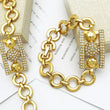 Dubai 18K Gold Plated Jewelry Set For Women Italian Design