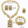 Dubai 18K Gold Plated Jewelry Set For Women Italian Design