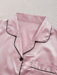 3 Sets Satin Pajama Set, Short Sleeve Lapel Top & Elastic Waistband Shorts, Women's Sleepwear & Loungewear