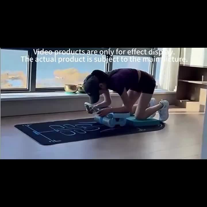 6-Wheels Abdominal Wheel Roller With 8 Elbow Supports And Automatic Rebound,