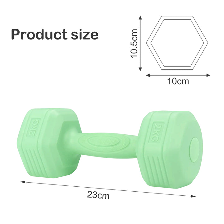 2*2kg Dumbbells Set Dumbbells Strength Training Workout Fitness Fitness Workout Strength Training Lightweight Dumbbells Versatile Fitness Gear